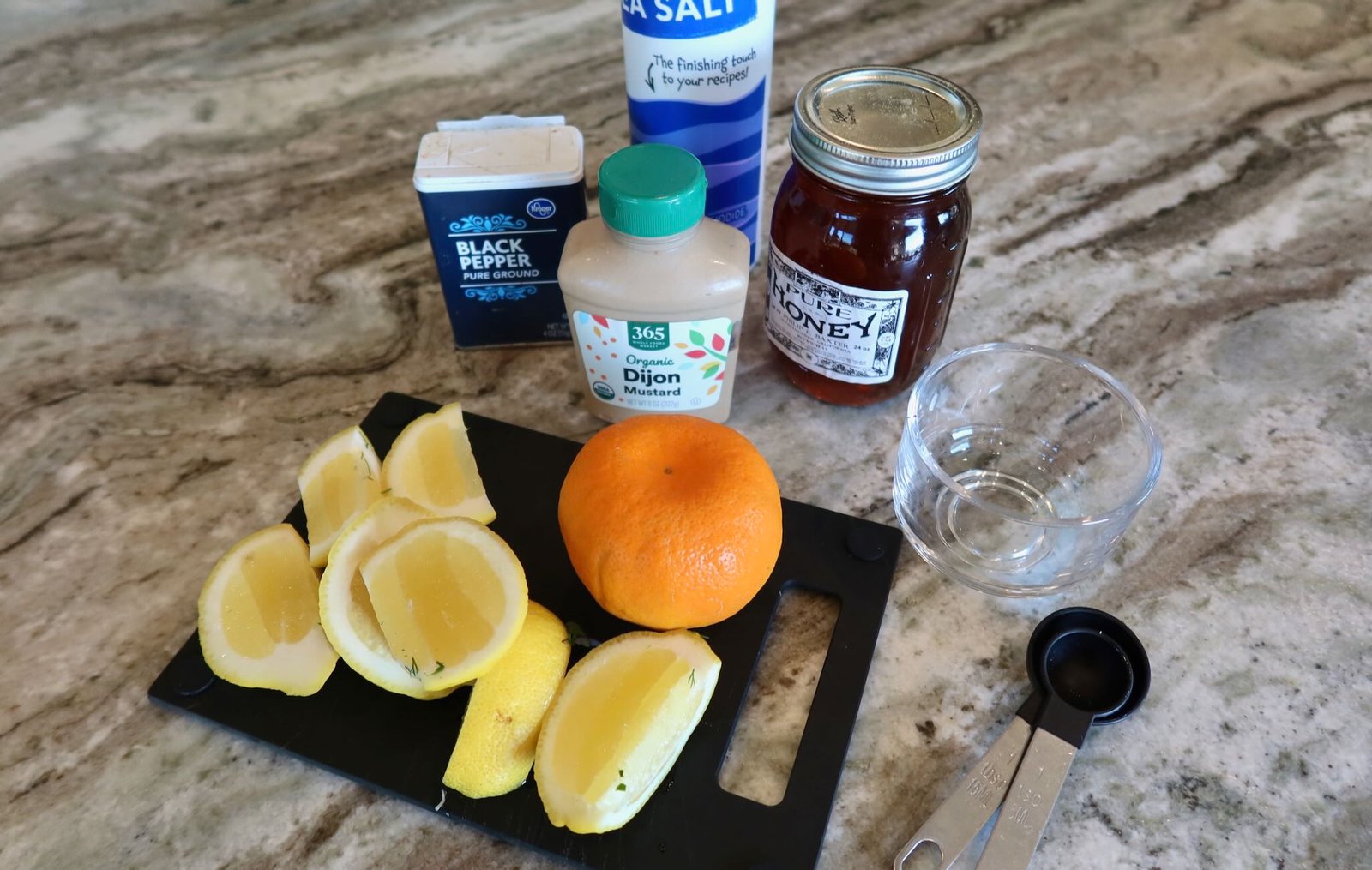 Step of making bright spring salad with roasted fennel and citrus vinaigrette
